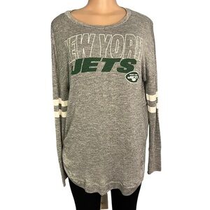 NFL New York Jets Grey Long Sleeve Pajama Top